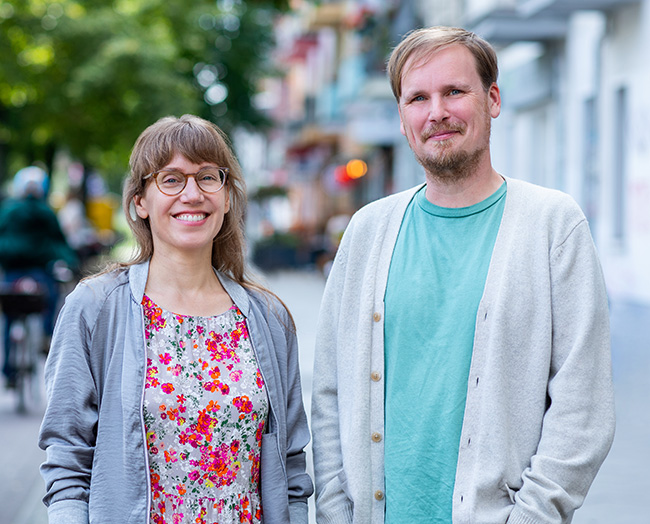 Kati Meden & Christian Roth, goYippi design, Foto im Prenzlauer Berg von Constanze Wenig